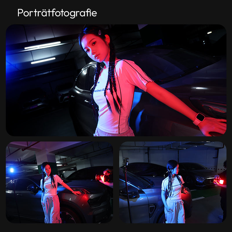 Ulanzi LE20 20W RGB kapesní světlo – Portrétní fotografie