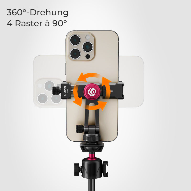 Ulanzi MA61 QuickClip – Otáčení o 360° s aretací po 90°