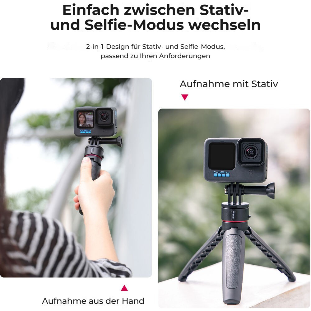 Ulanzi Go-Quick II ministativ – Rukojeť i stativ